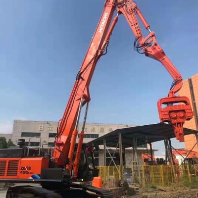 Hitachi-Mounted Pile Hammer: Efficient Vibro Driving for Cement Square Piles