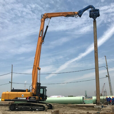 High Efficiency Low Vibration Pile Driver - Excavator Mounted Easy Maintenance & 18m Max Pile Length