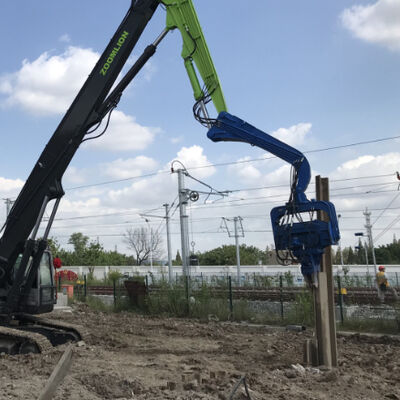 High-Performance Pile Driver | Fast Driving Speed & 40-45T Excavator Compatibility