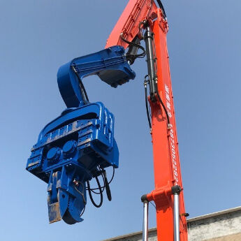 Versatile Pile Driver: Quick-Change Setup & Efficient Steel Rail Vibro Piling