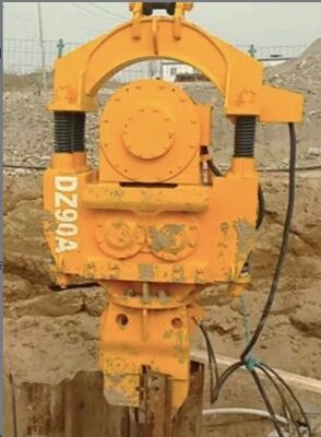 DZ120A Electric Vibratory Pile Driver – Zero Emissions Outdoor Sensitive Environments & Adjustable Impact Frequency Control For 600-2000mm Piles