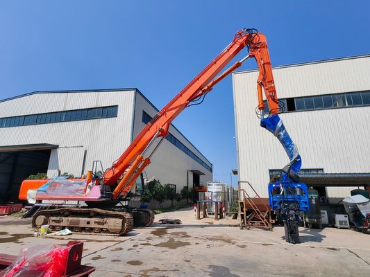 12M Max Pile Length Solar Pile Driver với trọng lượng búa 1900 kg