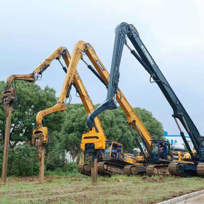 Hydraulic Pile Driver - 3700kg Vibro Hammer, 24m Piling Capacity