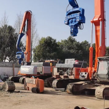 High-Efficiency 3 Ton Vibrating Pile Driver For 15 Meter Large Sheet Piling Construction Projects