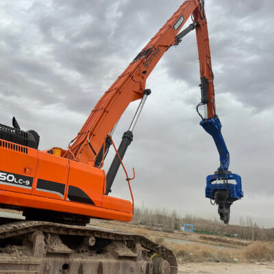 FV-280 Pile Driver   cấu trúc nhỏ gọn không gian hạn chế và đầu ra rung tỏa tần số cao cho 12m pin mặt trời