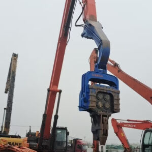 Powerful Hydraulic Pile Driver For 33-40 Ton Excavator 32Mpa Pressure