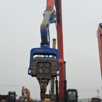 Powerful Hydraulic Pile Driver For 33-40 Ton Excavator 32Mpa Pressure