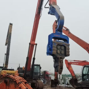 Máy đóng cọc tác động thủy lực: Lực xuyên thấu cao và tính linh hoạt của máy xúc 33-40t