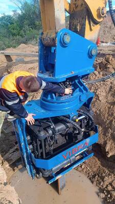 Heavy Lifting Redefined: SV-400 Side Grip Pile Driver – 656 kN Force, 490 kN Bottom Clamp, Matches 32–40t Excavators