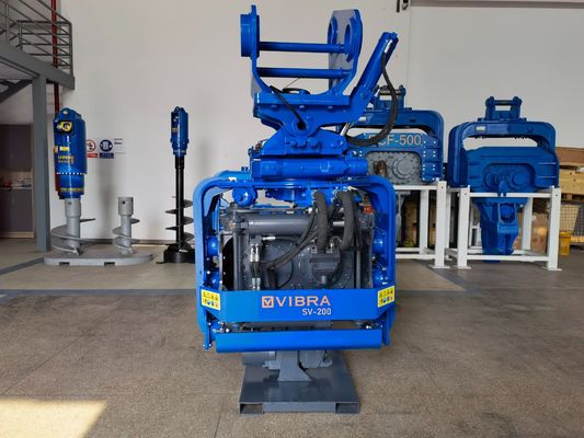 Integrated Hydraulic Side Grip Pile Driver - 3000 RPM & Solid One-Piece Construction